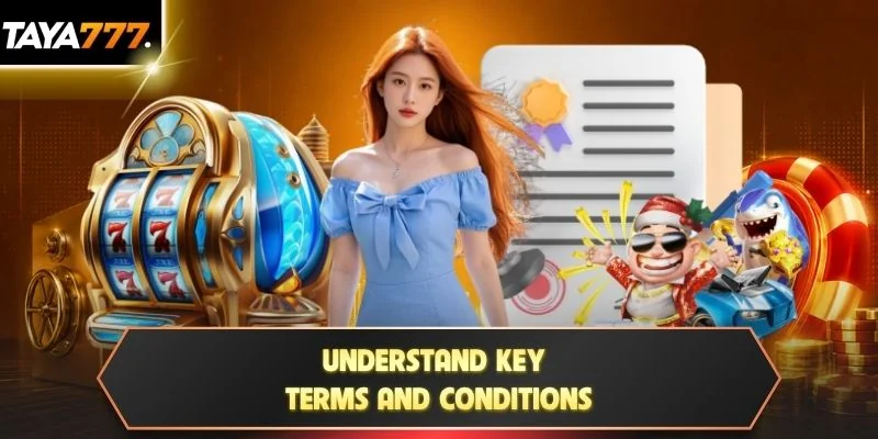 Understand key terms and conditions